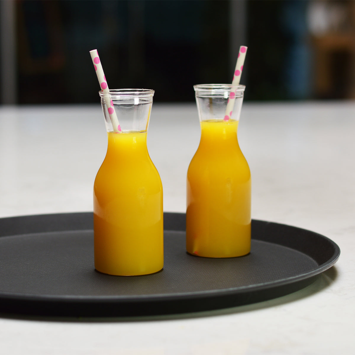 Charola Antideslizante Redonda de 36 cm Color Negra